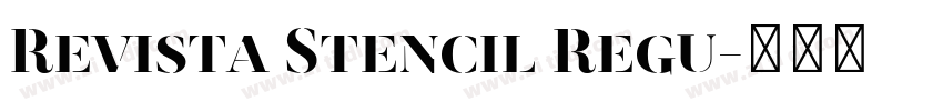 Revista Stencil Regu字体转换